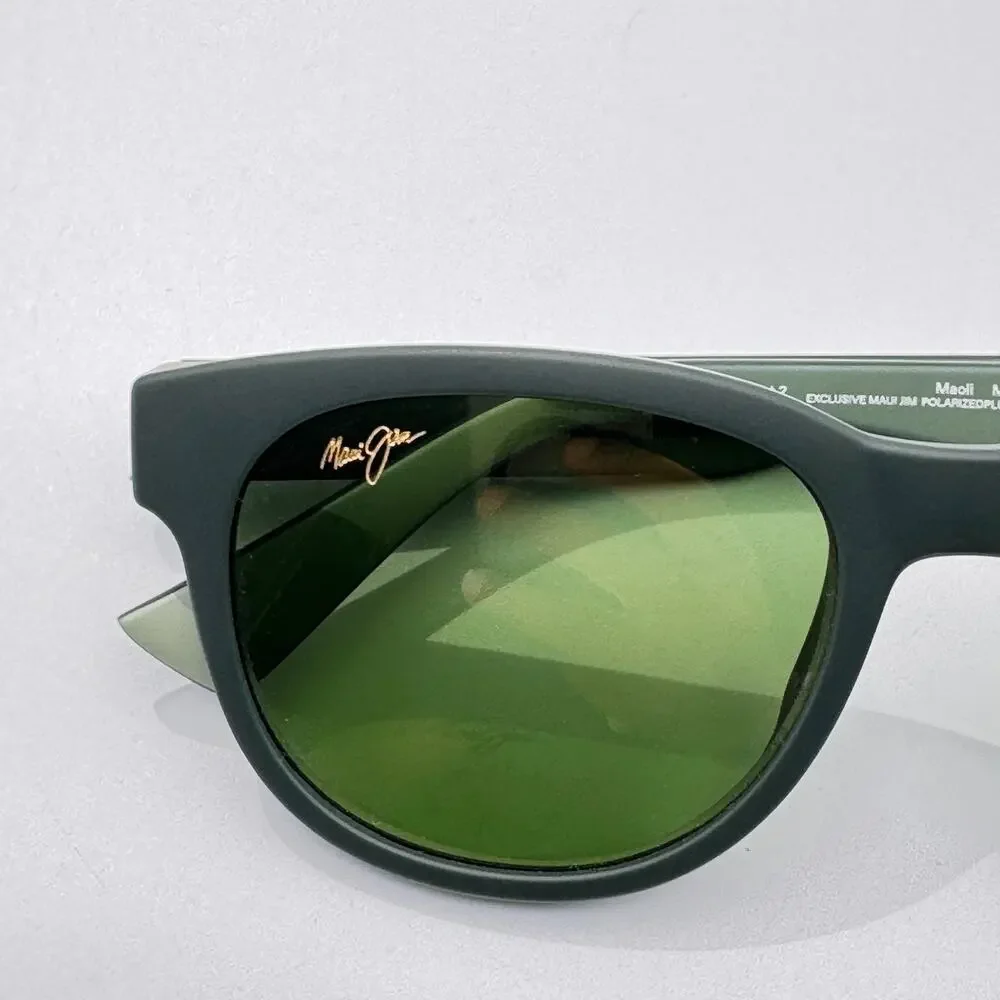 Maui Jim Sunglasses Maoli MP MJ0668S 004 Matte Dark Green Frame Polarized 52mm